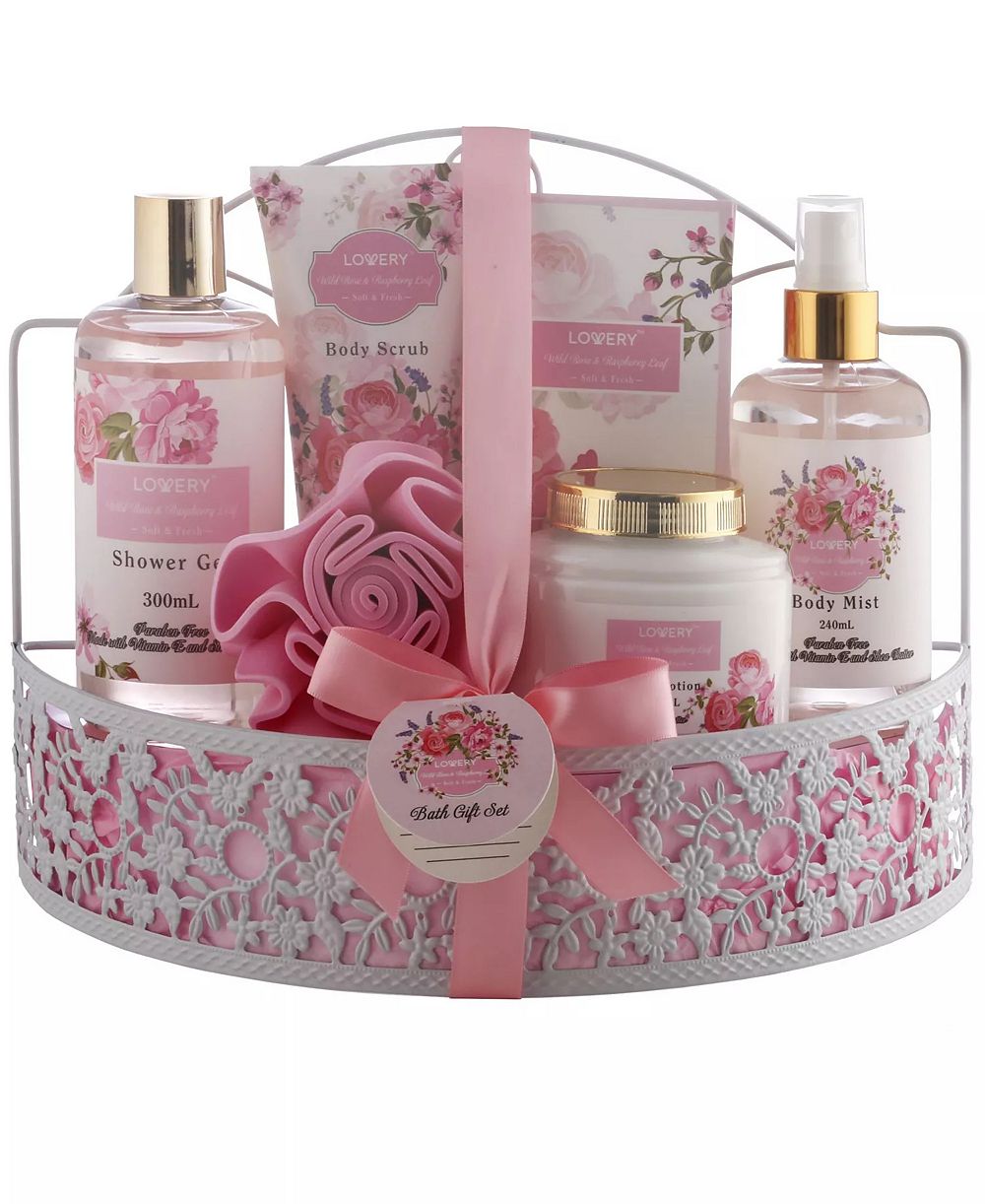 Набор подарочной косметики для тела Wild Rose and Raspberry, 7 предметов