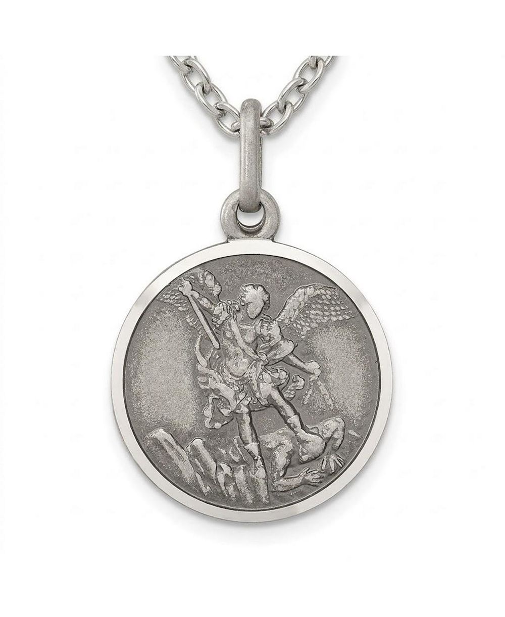 Кулон Curata Jewelry в виде медали Святого Михаила из стерлингового серебра, 15 мм