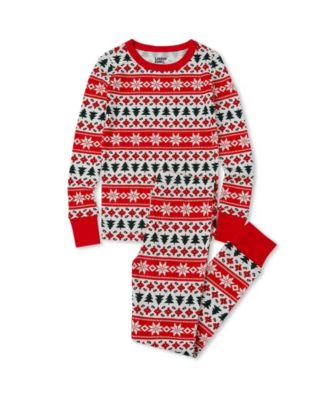 Ivory/red holiday fairisle