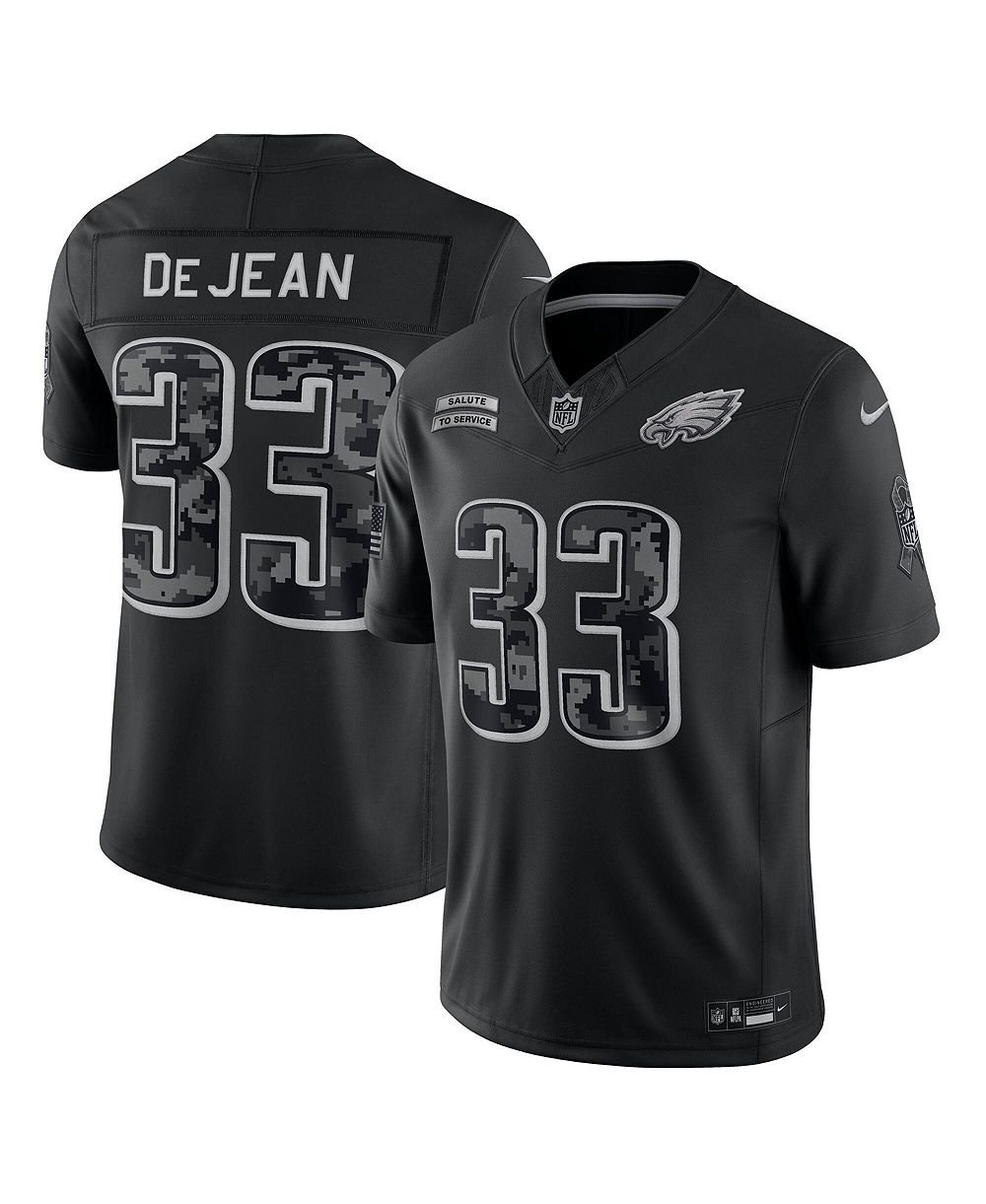 Men's Nike Cooper DeJean Black Philadelphia Eagles 2026 Salute to Service Limited Jersey