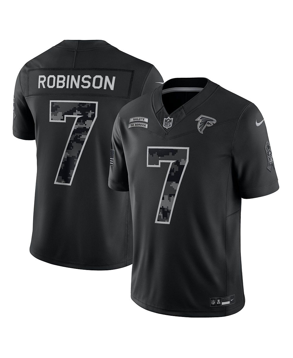 Men's Nike Bijan Robinson Black Atlanta Falcons 2026 Salute to Service Limited Jersey