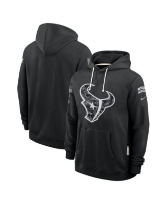 Nike Men's Black Houston Texans 2026 Salute to Service Sideline Pullover Hoodie