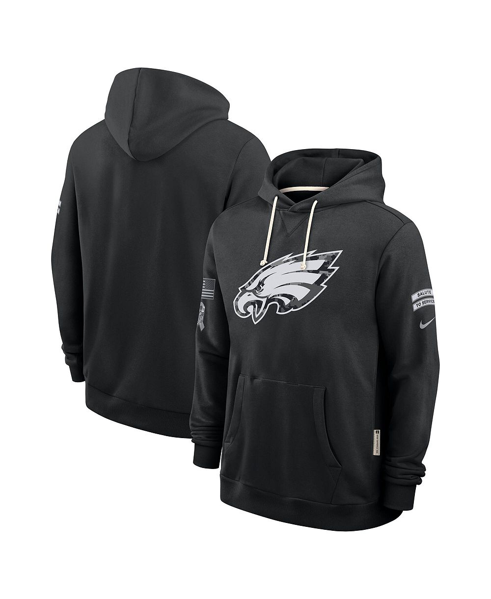Мужской худи Nike черный Philadelphia Eagles 2026 Salute to Service Sideline