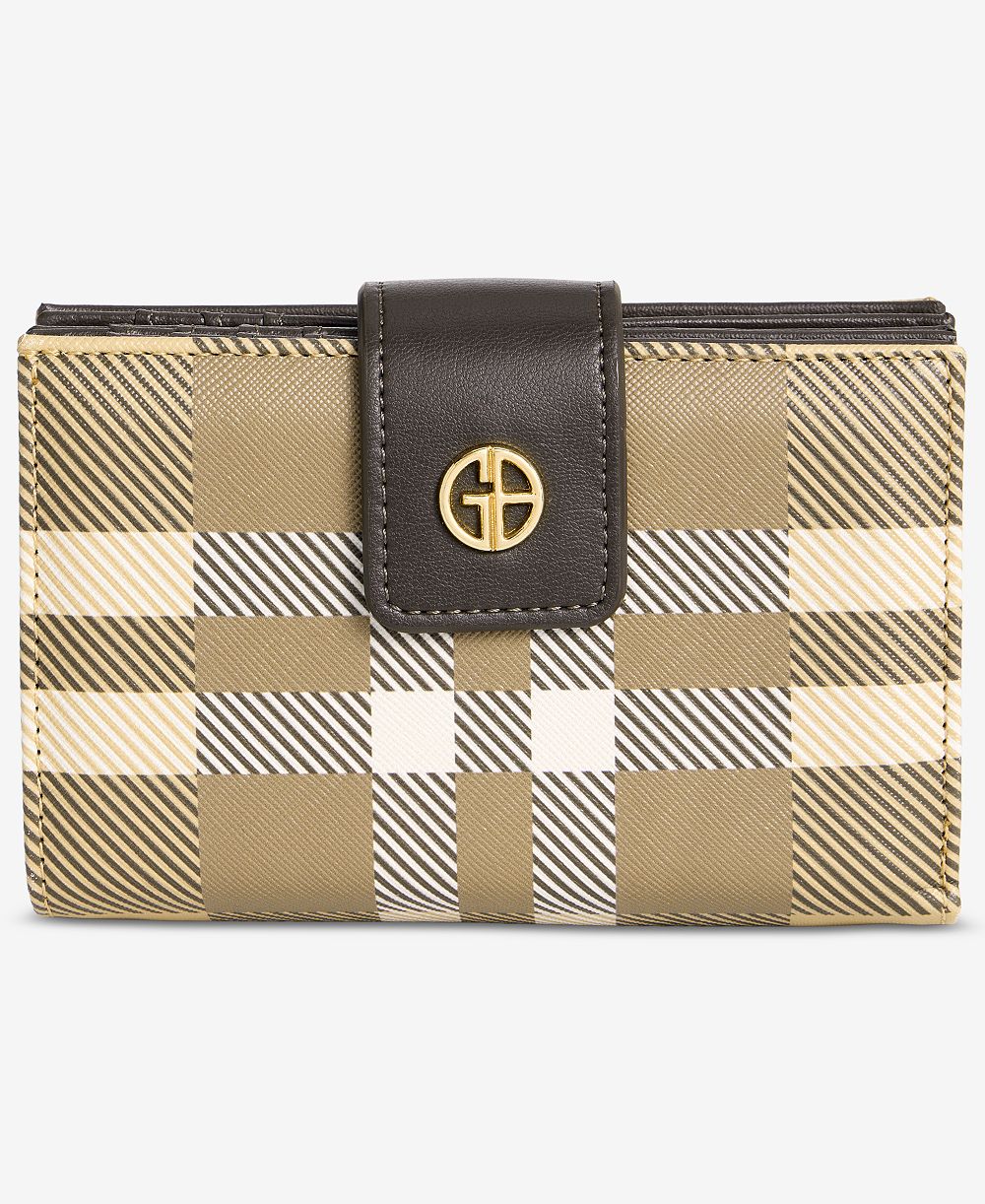 Giani Bernini Fall Plaid Framed Indexer Wallet, Macy's Exclusive