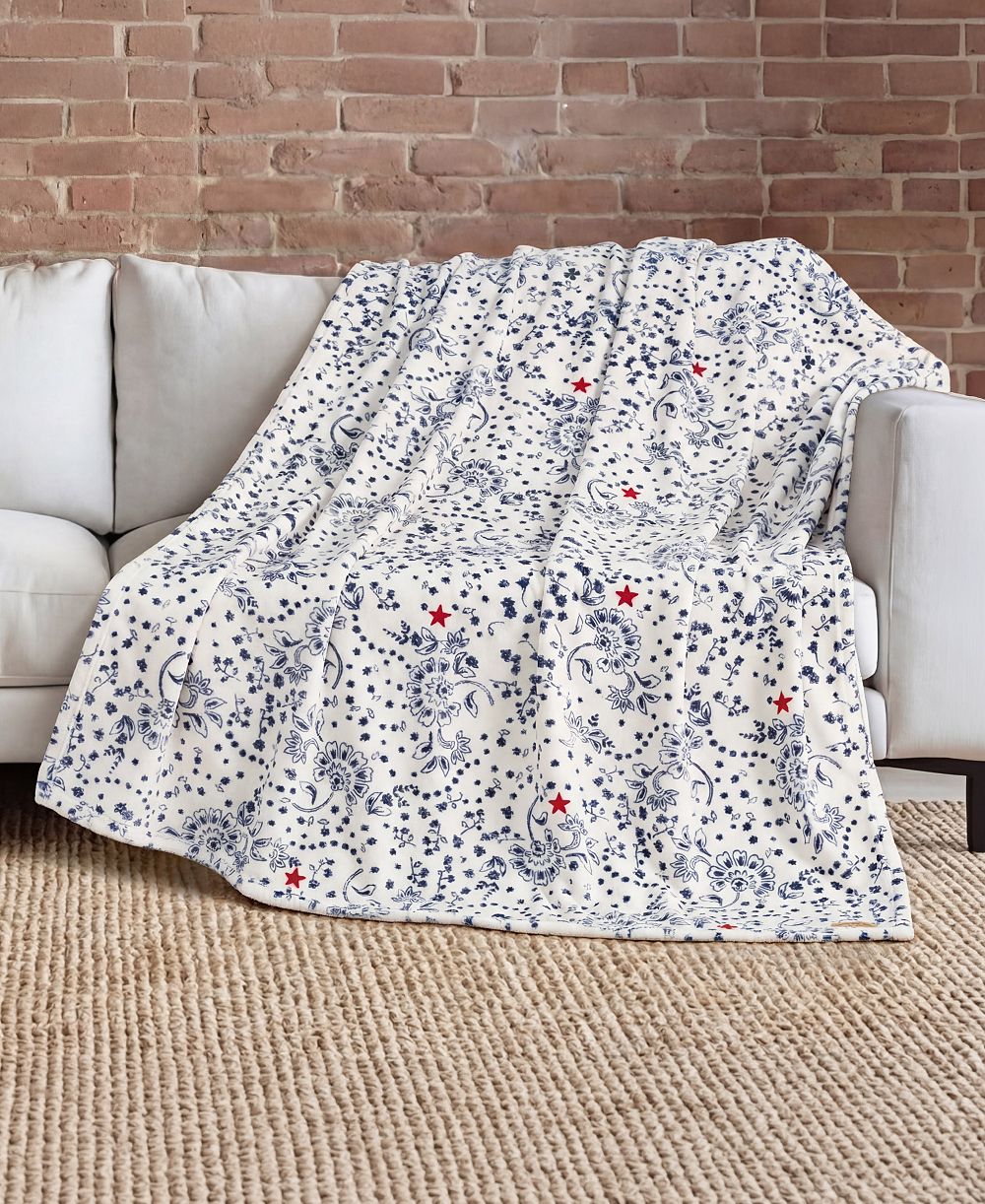 Lucky Brand Plush Throw, 50" x 70"