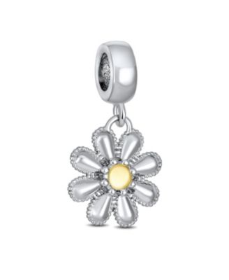 Bling Jewelry подвесная бусина-кулон с цветочным узором, двухцветная, для матери