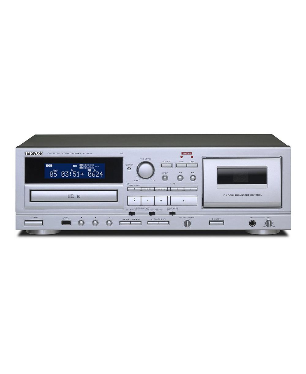 Кассетная дека и CD-плеер Teac AD-850-SE с USB-записью и входом для микрофона