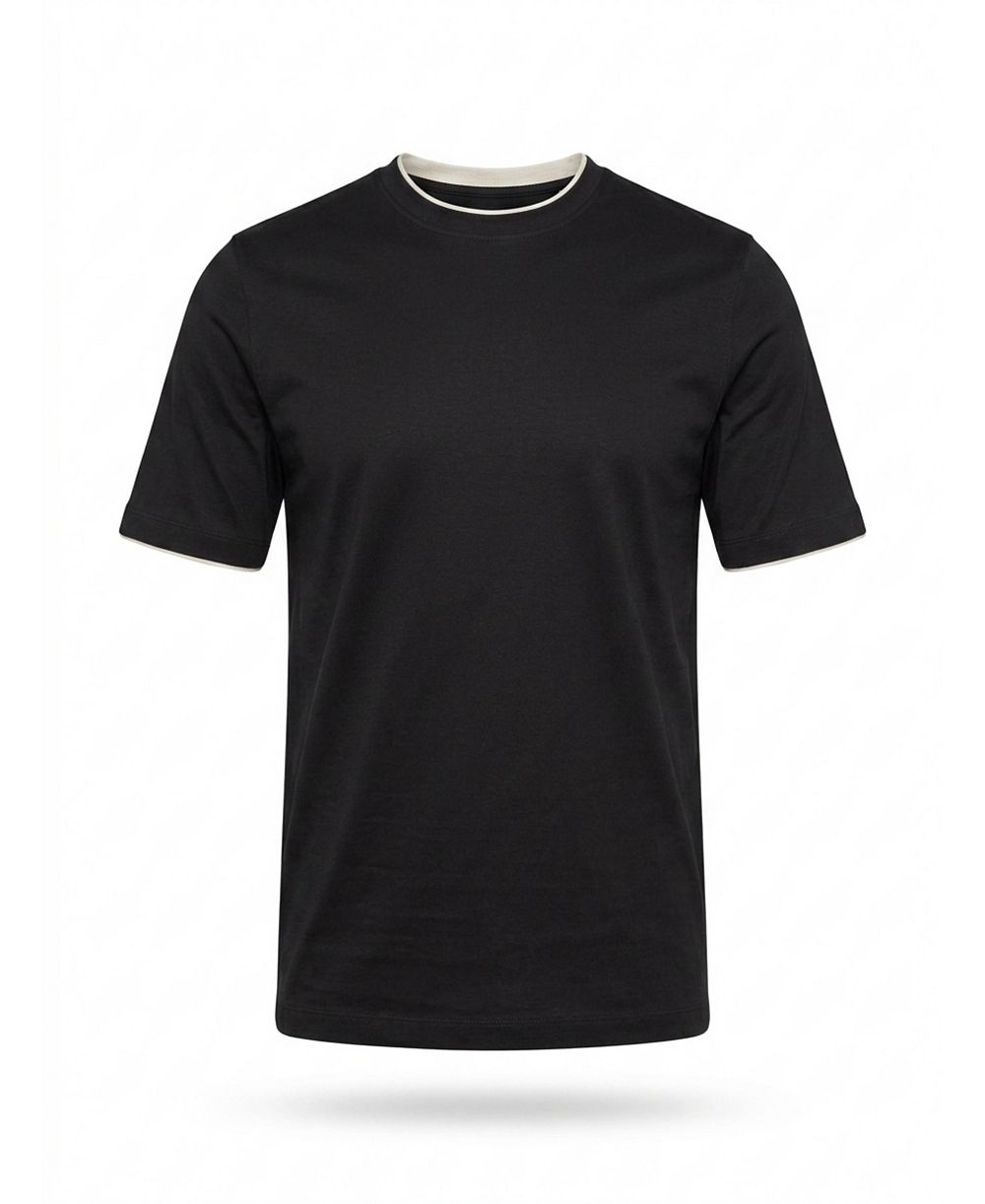 Garnet Men's Cotton Crew Neck T-Shirt