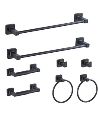 CYQBD 8Pieces 16" Bathroom Hardware Set Stainless Steel Wall Mounted