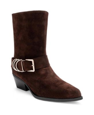 Женские западные сапоги Forever & Always Shoes из кожи с пряжкой, модель Velmor