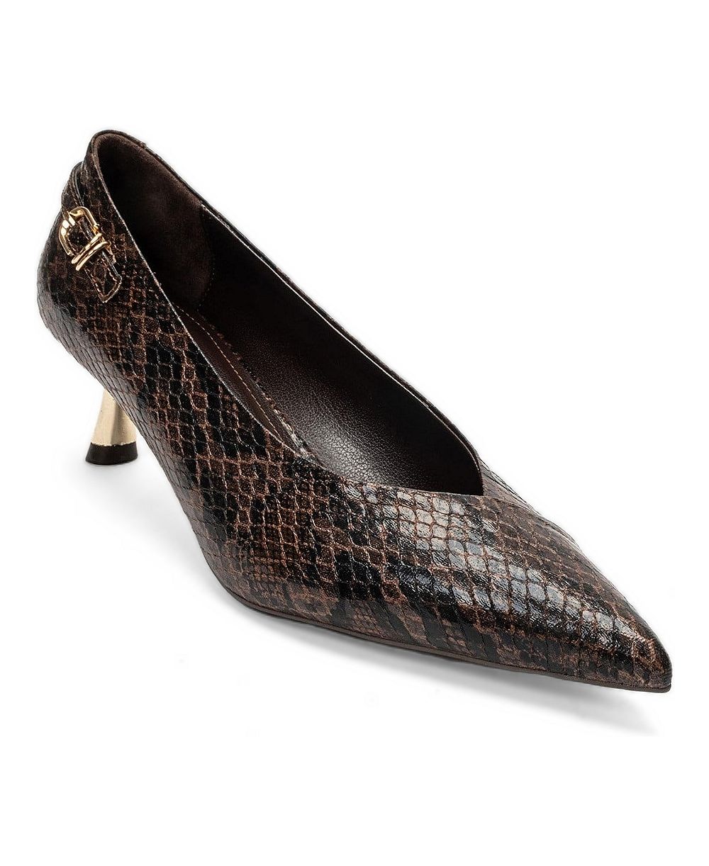Prologue Shoes Women's Archel Kitten Heel Pointed Toe Pump