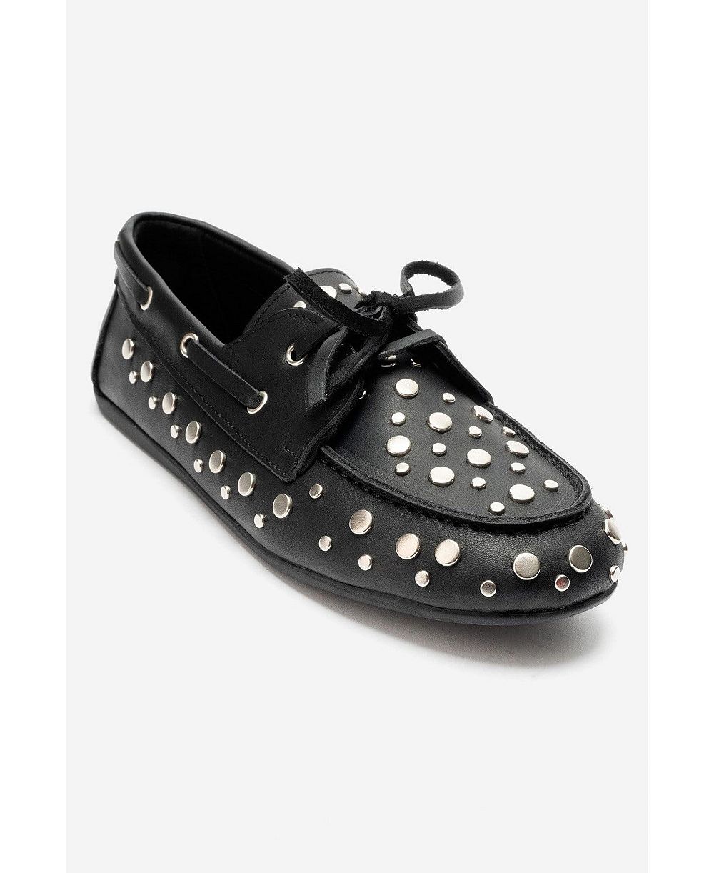 Женские кожаные лоферы на шнуровке Hyde от Forever & Always Shoes