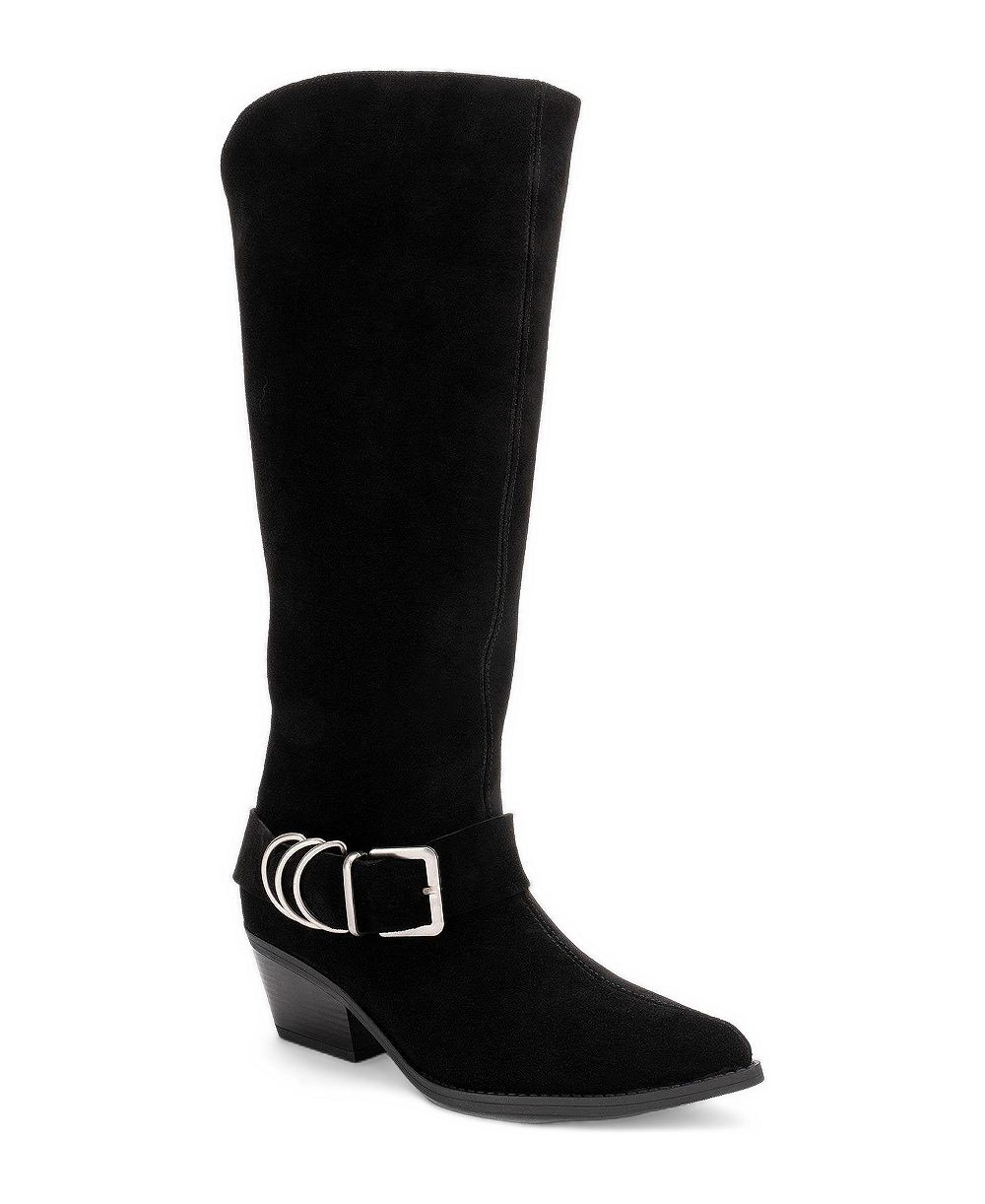 Forever & Always Shoes Women's Helios Leather Knee-High Western Boots
