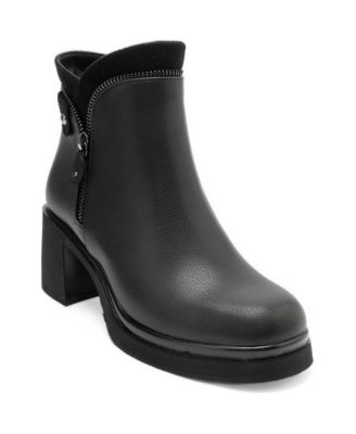 Женские сапоги Prologue Shoes Raphael на блочном каблуке с молнией