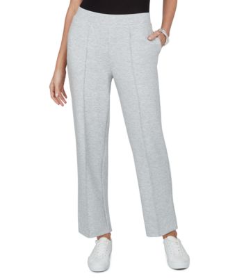 Alfred Dunner Petite Straight-Leg Pull-On Elastic-Waist Pants