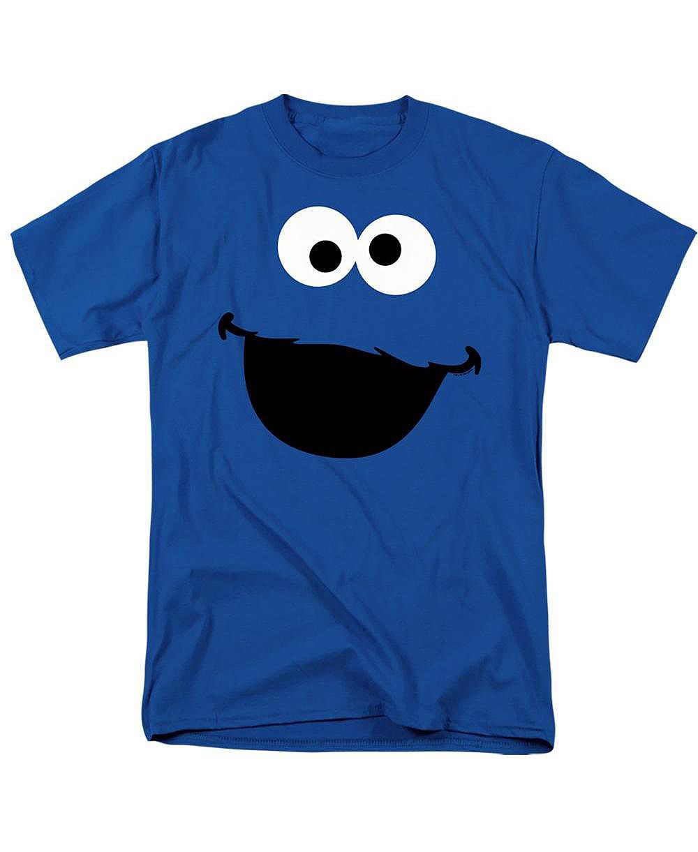 Sesame Street Men's Cookie Monster Face Graphic Classic-Fit T-Shirt