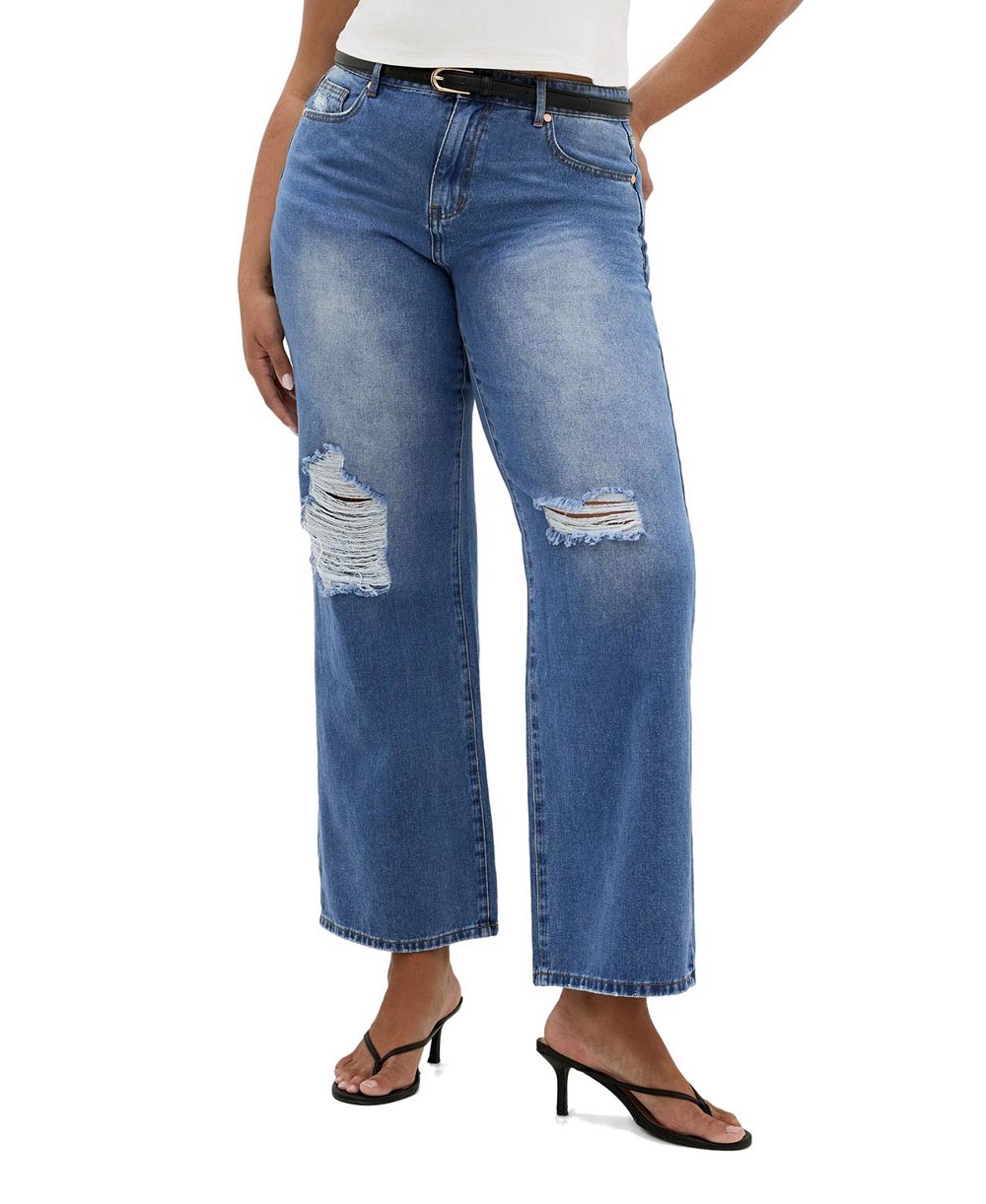 Женские джинсы CITY CHIC Harley Fit с широкими штанинами, Regular