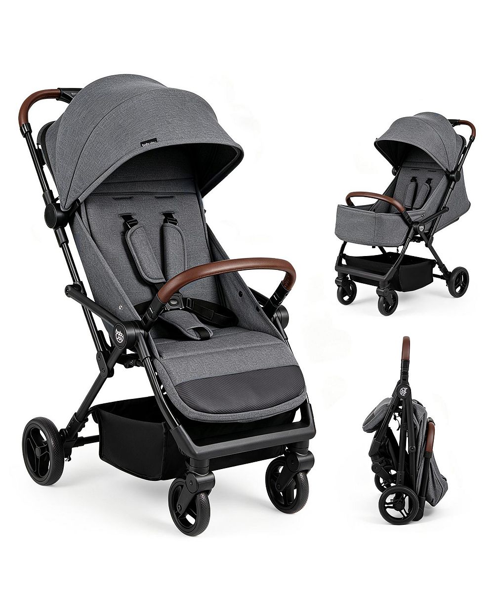 Gymax Lightweight Baby Stroller w/One-Hand Folding Adjustable Canopy Backrest Footrest