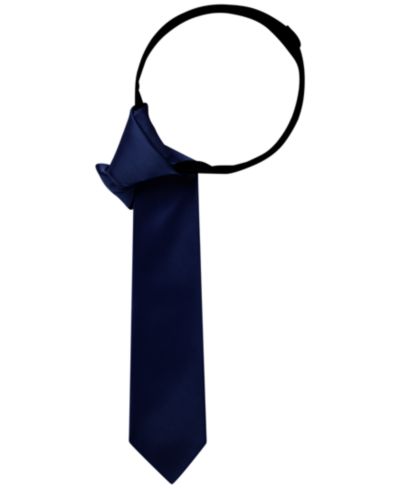 Детский галстук Tommy Hilfiger Big Boys Solid-Hue Twill Zipper Tie