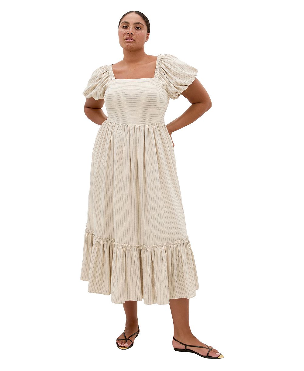 Платье CITY CHIC Simone Mini Stripe Midi большого размера