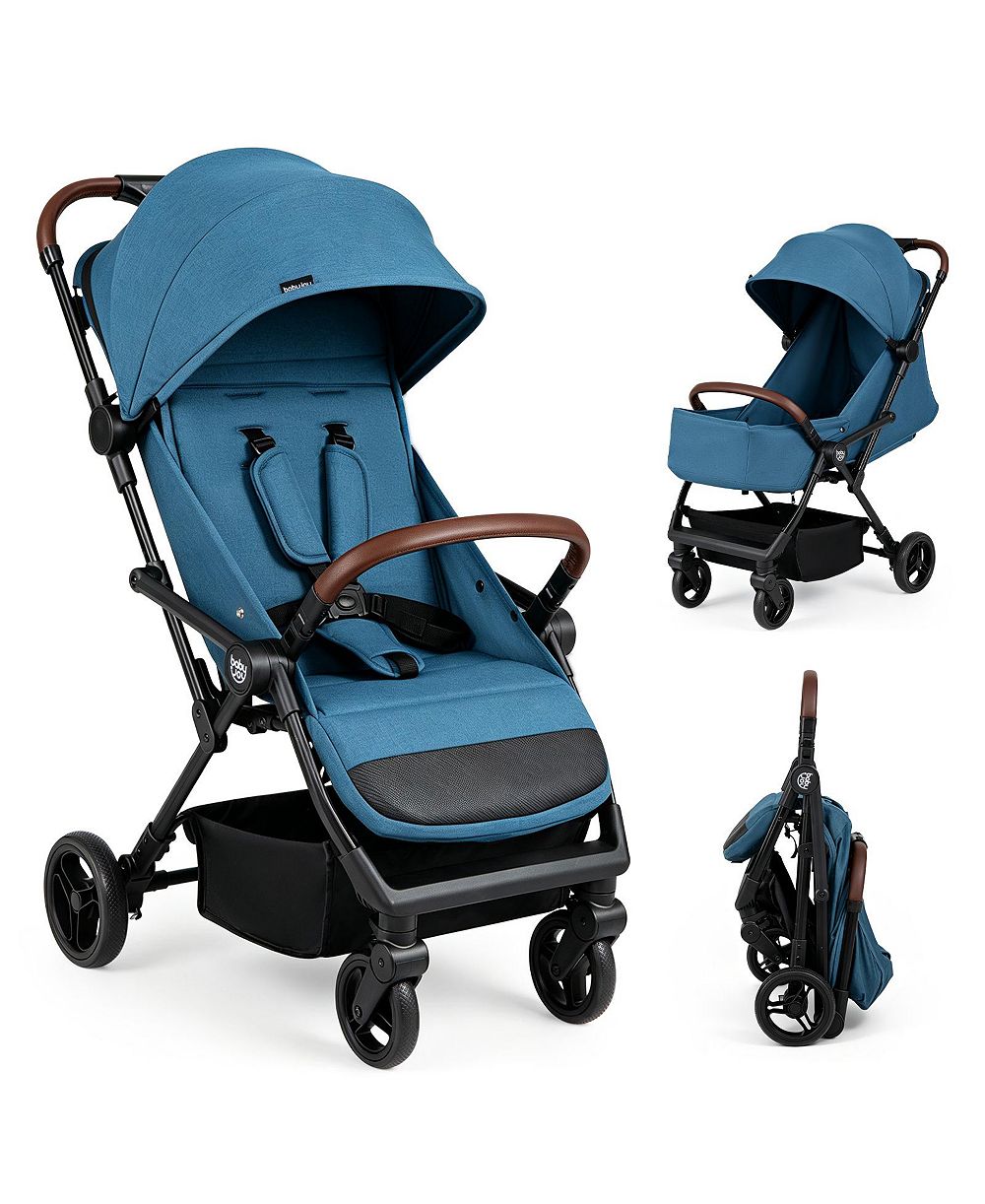 Gymax Lightweight Baby Stroller w/One-Hand Folding Adjustable Canopy Backrest Footrest