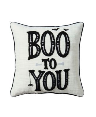 Hallmark двусторонняя декоративная подушка для осени Boo to You, 18" x 18"