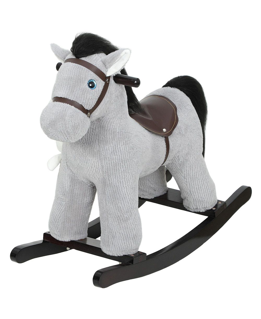 SEVORLEY Plush Rocking Motion Ride-On Toy, 1 Rider, Ages 2-5