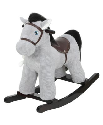 SEVORLEY Plush Rocking Motion Ride-On Toy, 1 Rider, Ages 2-5