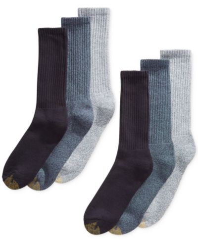 Gold Toe Мужской 6-Pack Casual Harrington Socks