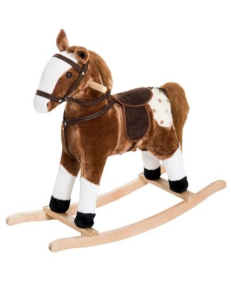 SEVORLEY Plush Rocking Ride-On Toy, Ages 3+