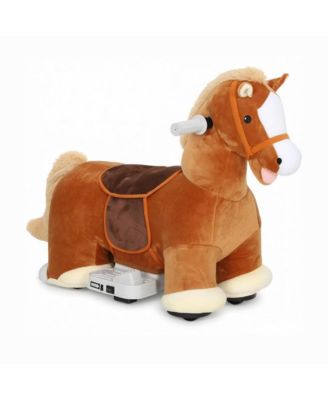 SEVORLEY Ride-On Horse 6V Battery-Powered with Music Riding Toy, Ages 18 Months & Up
