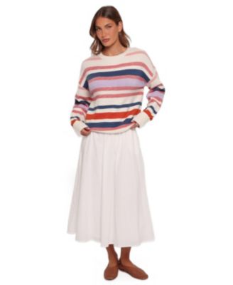 Petal and Pup Women's Saski Crewneck Long-Sleeve Striped Sweater