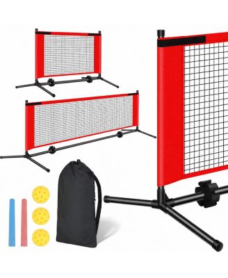 Sportneer Portable Pickleball Net Set Dual Size Quick Setup Carry Bag