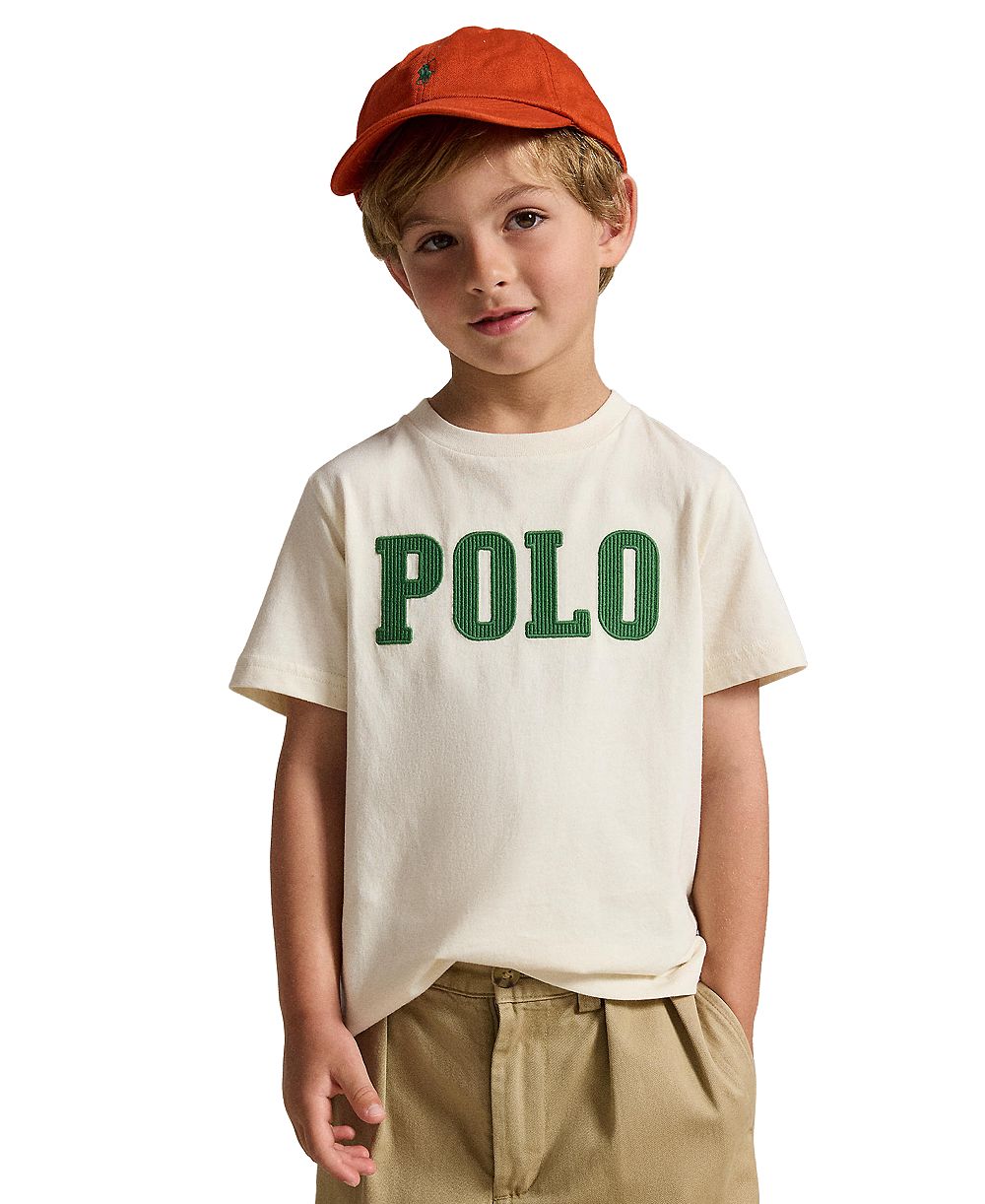 Polo Ralph Lauren мужская хлопковая футболка с логотипом для мальчиков 2T-7