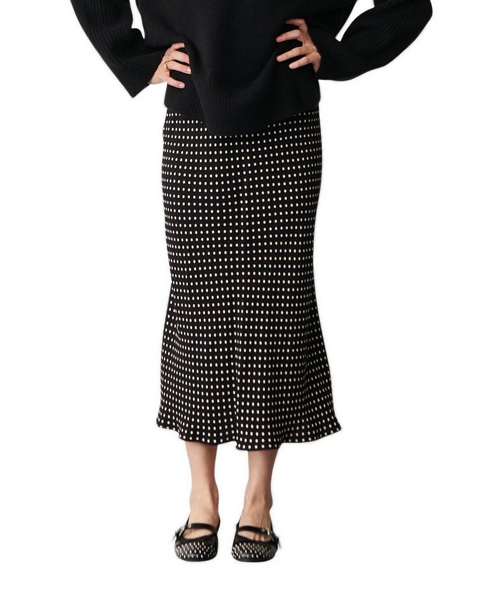 Женская миди-юбка Finery London Evelyn Polka Dot