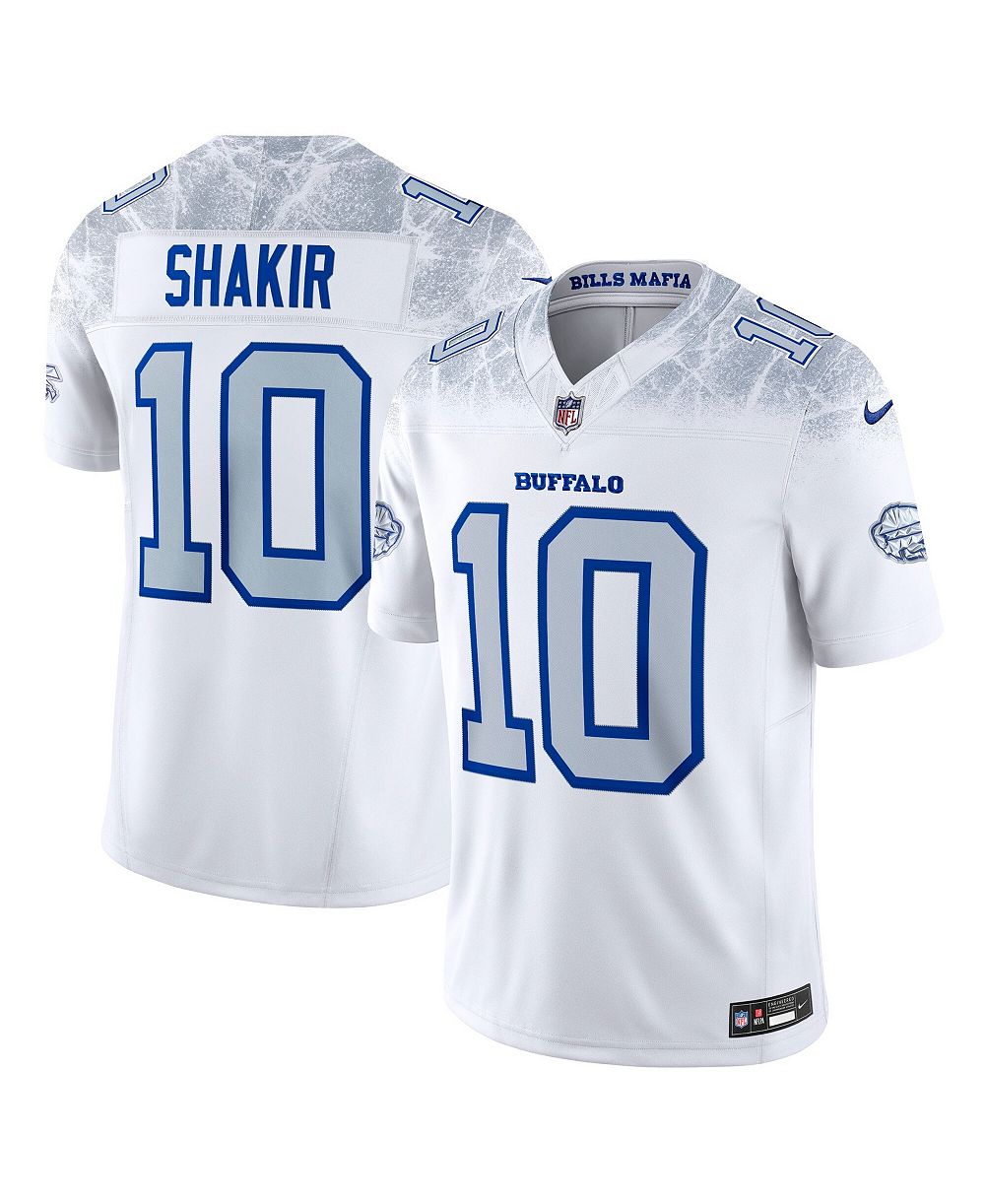 Men's Nike Khalil Shakir White Buffalo Bills Rivalries Collection Stitched Limited Jersey