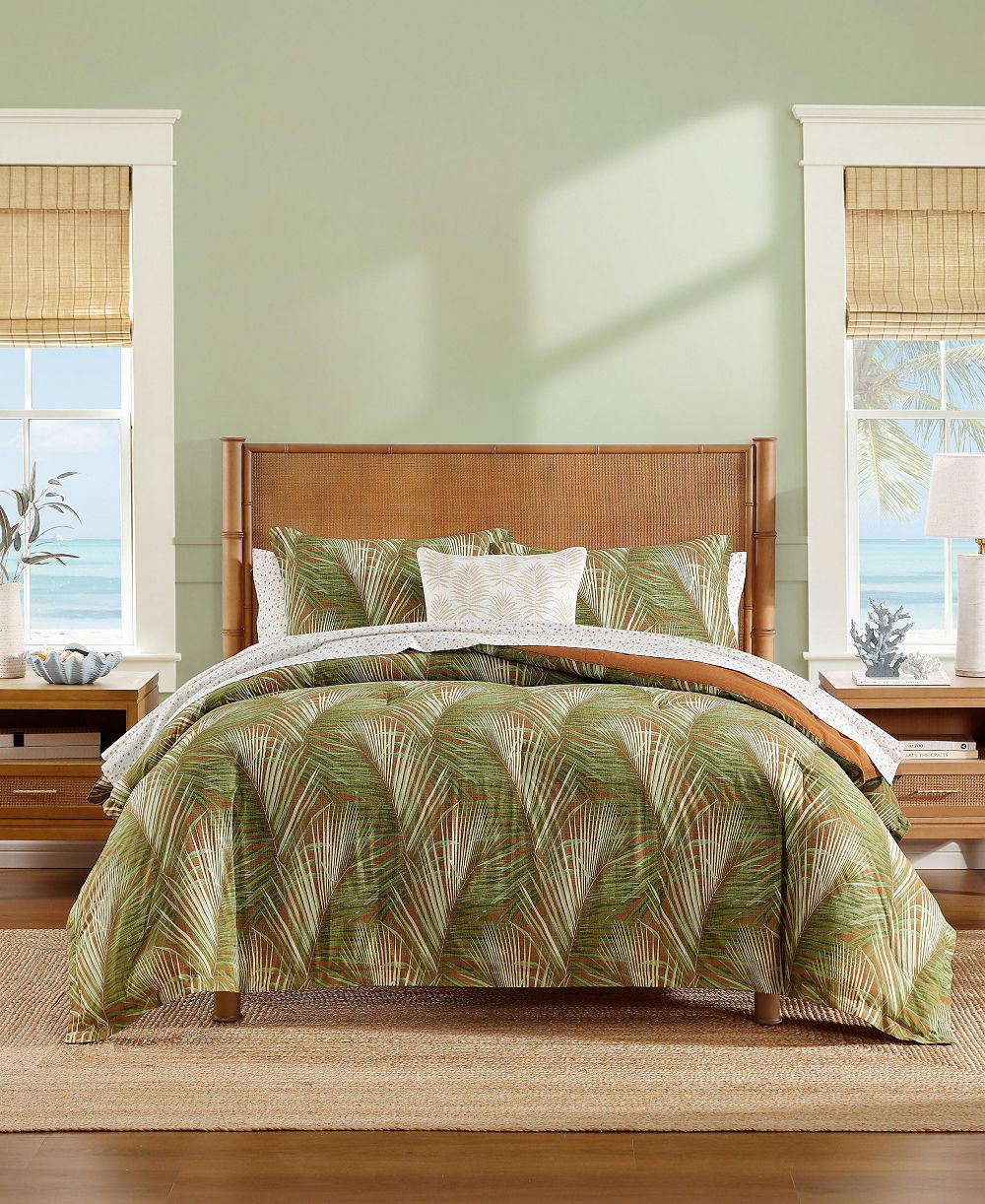 Tommy Bahama Raffia Palms Cotton 3-Piece Comforter Set, King