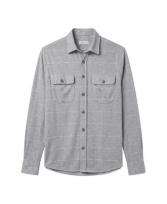 Garnet Men's James Regular-Fit Textured Two-Pocket Overshirt