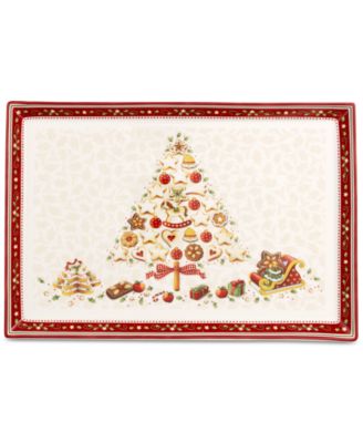 Villeroy & Boch Winter Bakery Large Rectangular Cake Plate