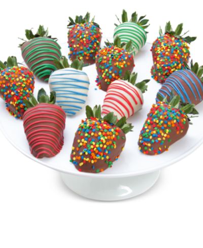 Chocolate Covered Company  12-Pc. Birthday Belgian Chocolate Covered Strawberries