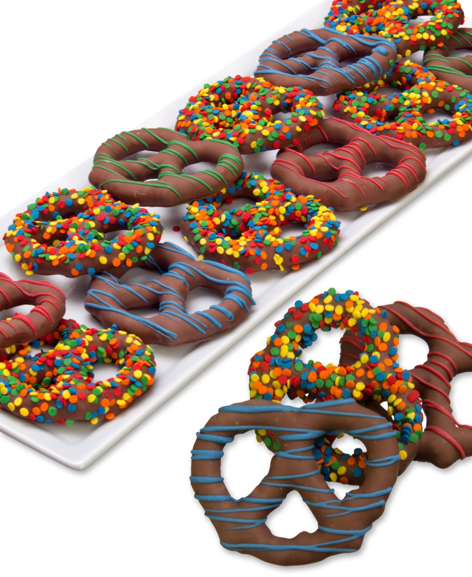 Chocolate Covered Company набор бельгийского шоколада с кренселями 12 шт. на день рождения