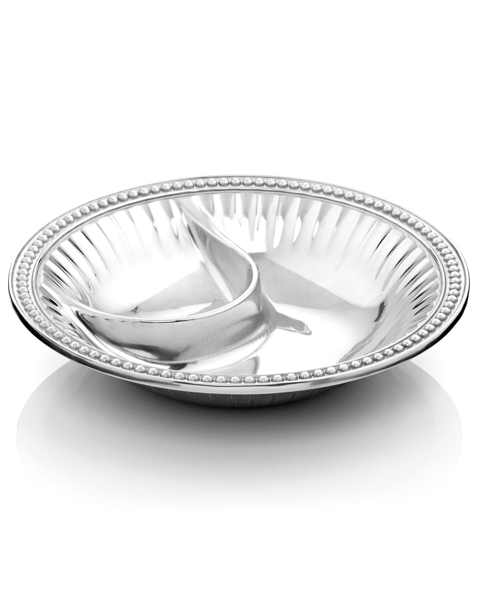 Чаша Wilton Armetale "Flutes and Pearls" Chip & Dip