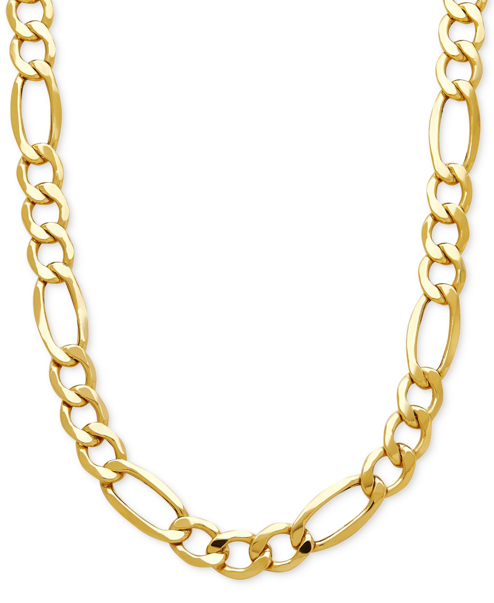 Мужская цепочка Figaro Link Necklace (7-1/5MM) 10k Gold