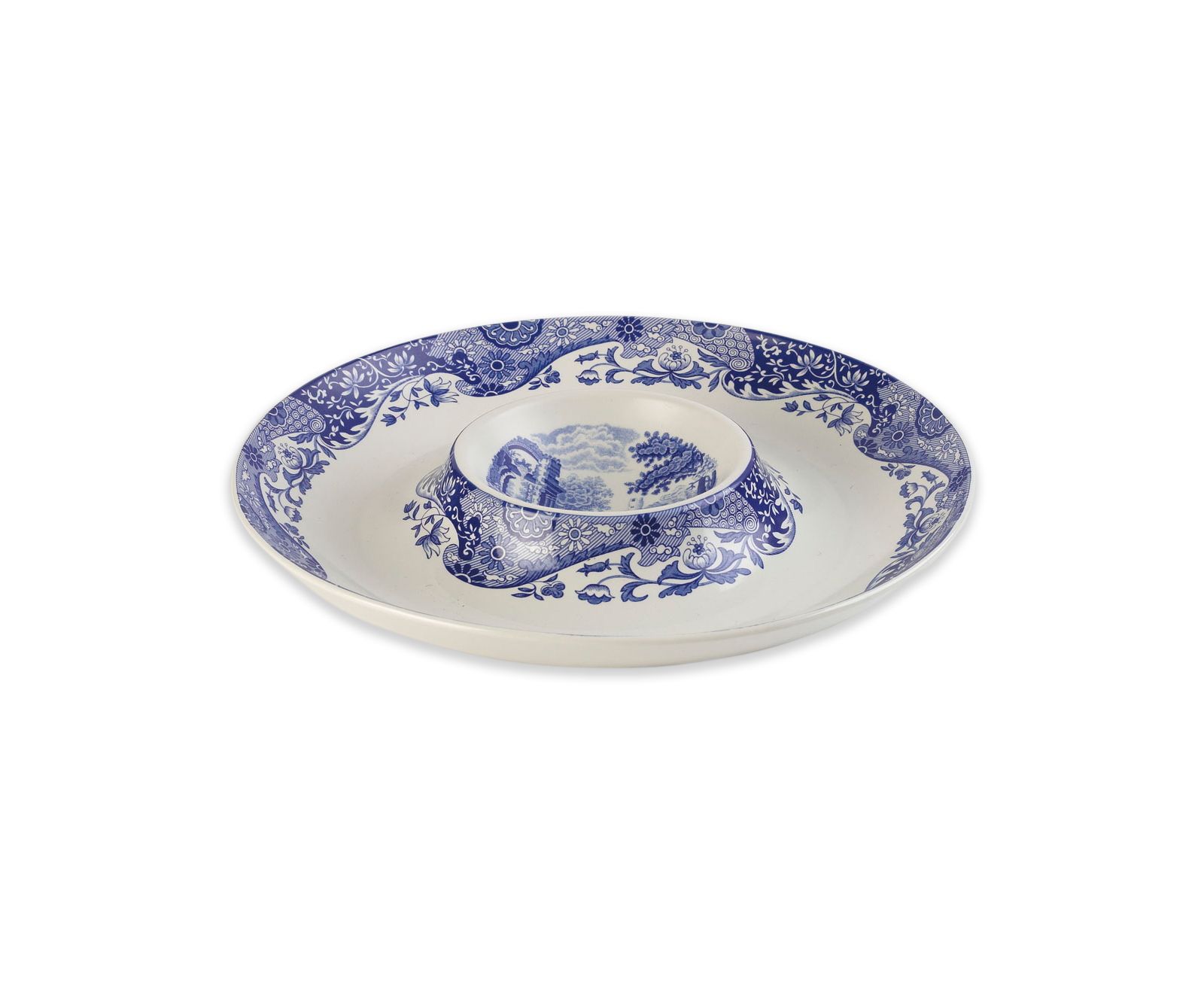 Spode Blue Italian блюдо для чипсов и дипов