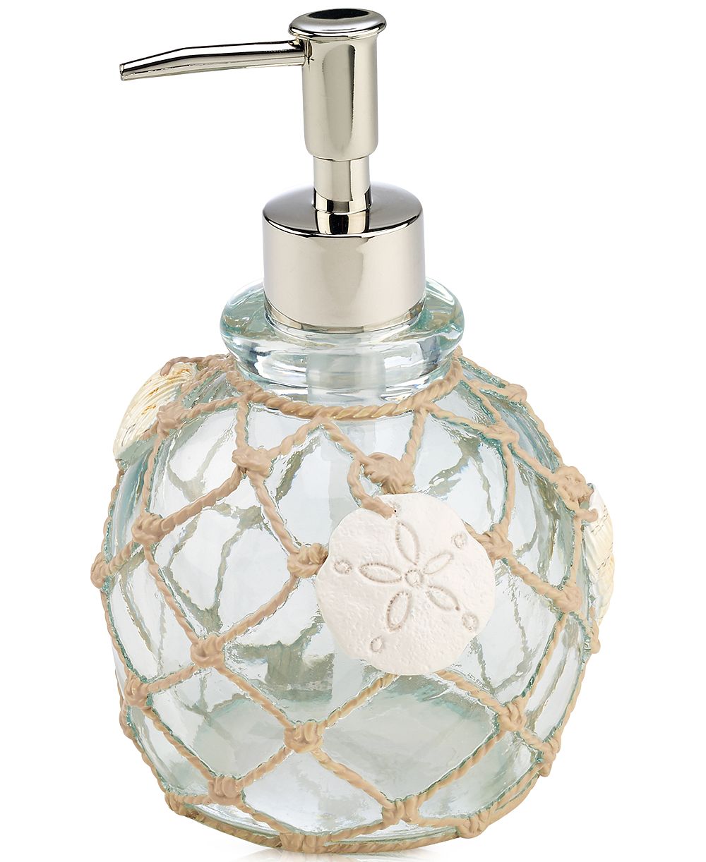 Avanti Avanti Seaglass Seashell и Netting дозатор для мыла/лосьона из смолы