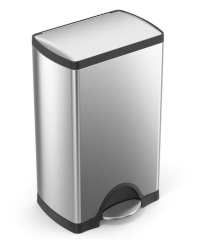 Кухонное мусорное ведро Simplehuman Rectangular Step с крышкой Soft-Close