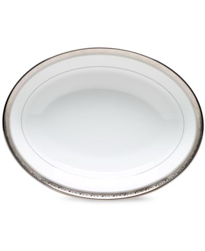 Noritake Dinnerware, Crestwood Platinum Oval Vegetable Dish