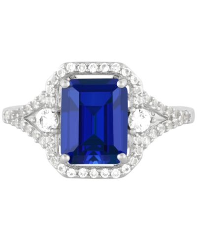 Ring в Sterling Silver с Lab-Grown Sapphire и White Sapphire