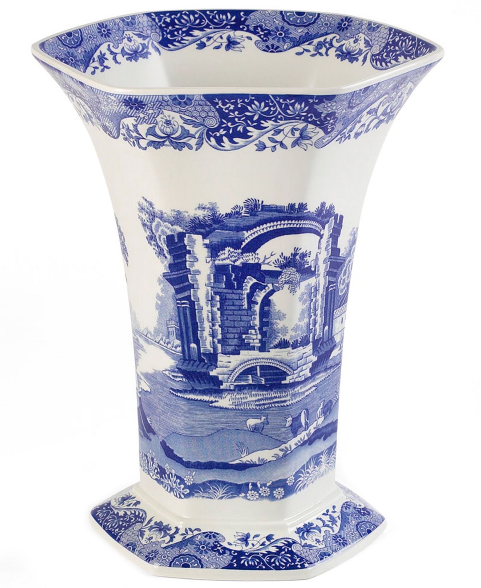 Spode Ваза Spode Blue Italian Hexagonal