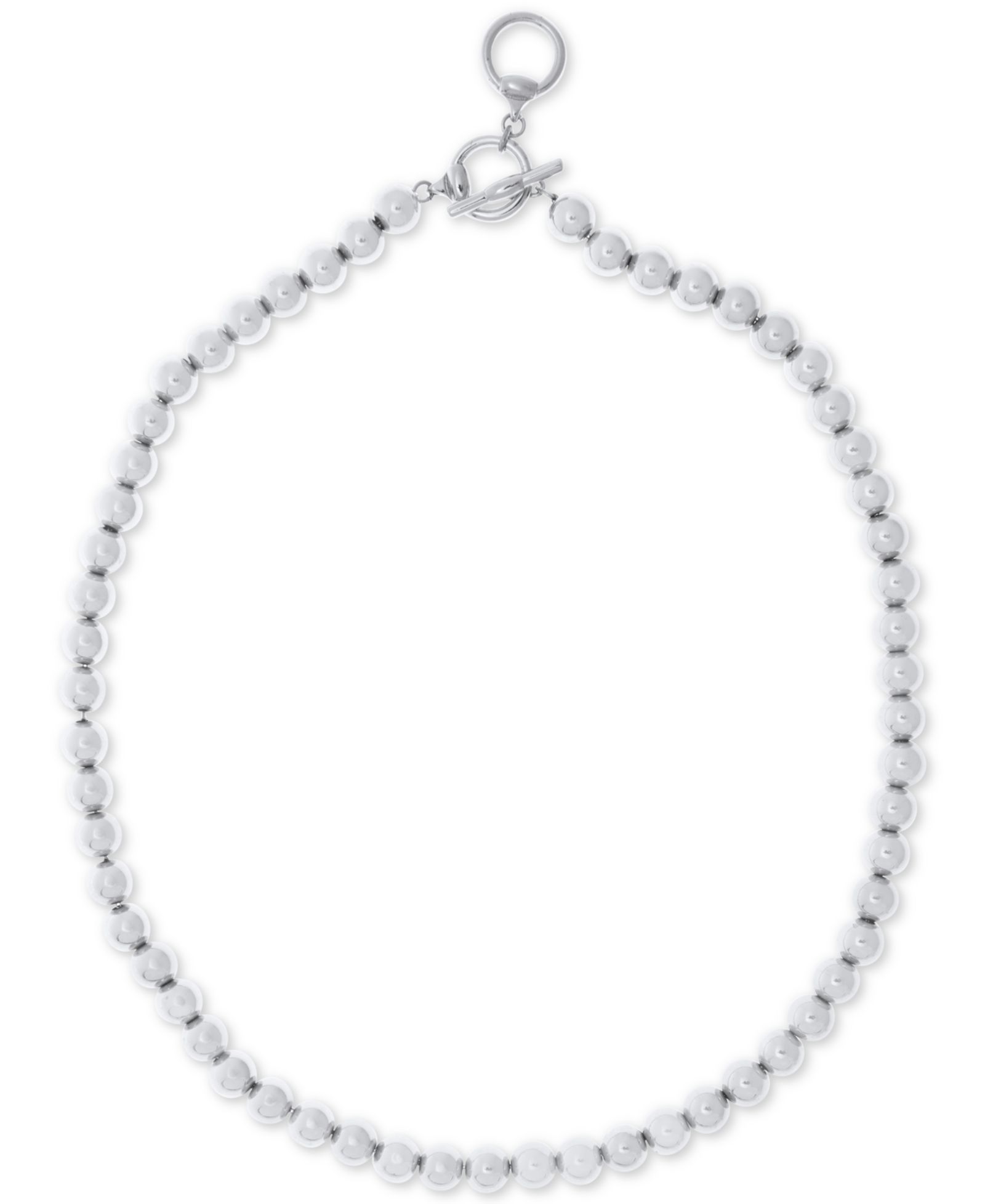 Ожерелье Lauren Ralph Lauren 16" Silver-Tone Metal Bead (8 mm)
